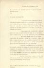 Carta del FADAR a Leopoldo Presas, 28 de octubre de 1972.
