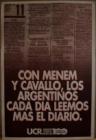 Con Menem y Cavallo los argentinos leemos cada vez más el diario