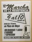 Solidaridad y lucha o Hambre y represión (12° Marcha de la Resistencia)